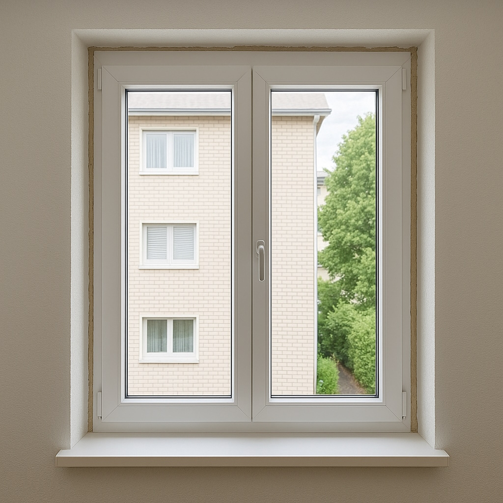 Detail einer neu eingebauten Türzarge