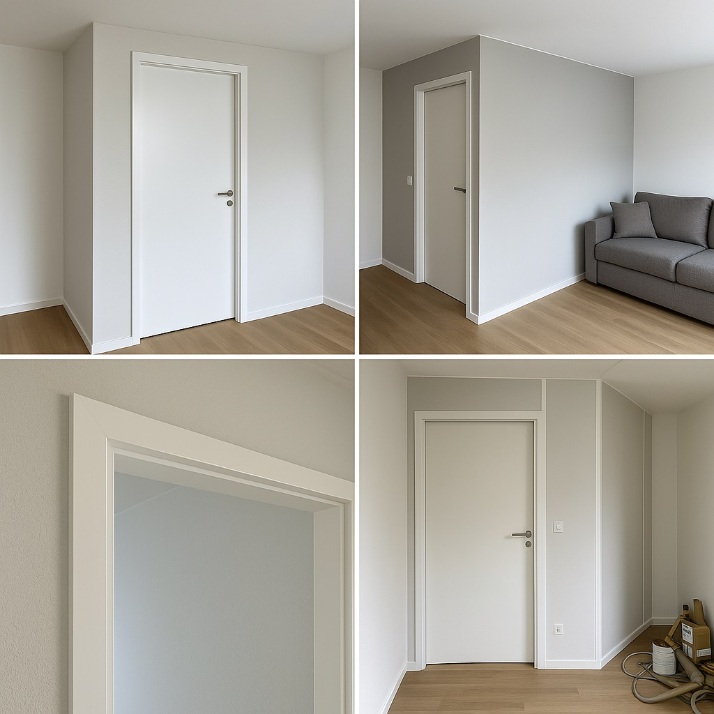 Innenumbau mit neuer Tür und Trockenbauwand